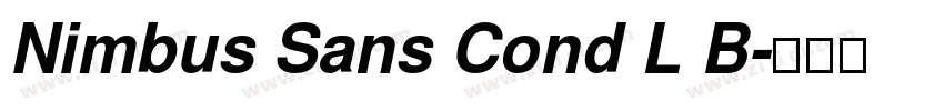 Nimbus Sans Cond L B字体转换